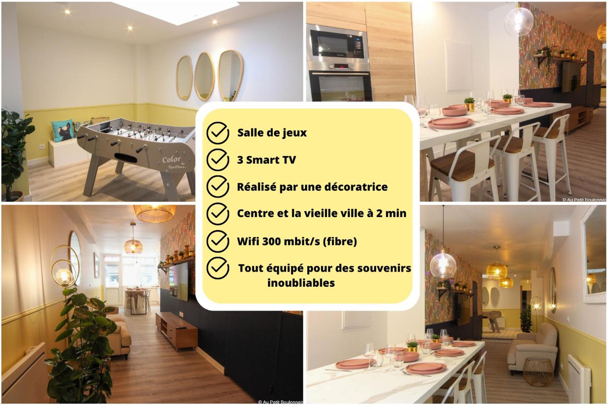 Au Nouveau Boulonnais - 4 Charmants Pour Couples, Familles Et Groupe D'amis, Vieille Et Centre De Sur